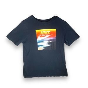 (M) Nike Beach Black Shirt